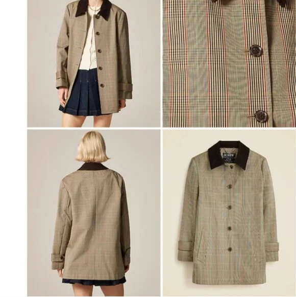 J Crew Barn Jacket™ in plaid double-faced cotton CM955 Size L NWT - Picture 3 of 9
